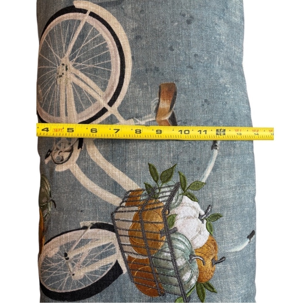 NWT Tommy Bahama Blue and White Down Alternate Throw Pillow Measures 24x14 - Picture 11 of 11